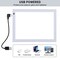 A4 Silver LED Trace Light Pad NXENTC Light Table USB Power LED Tracing Light Board for Artists,Drawing, Sketching, Animation
